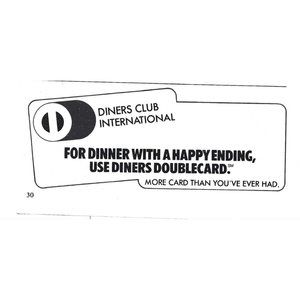 Diners Club International Advertisement 1970s Vintage Print Ad